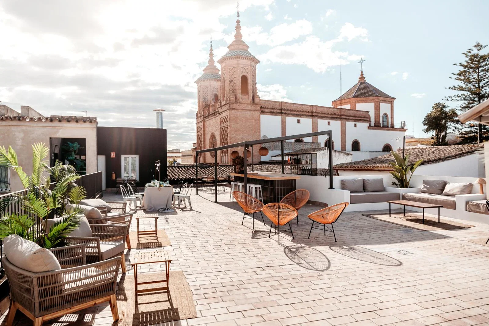 Astuto Boutique rooftop terrace with views over the old town of Jerez